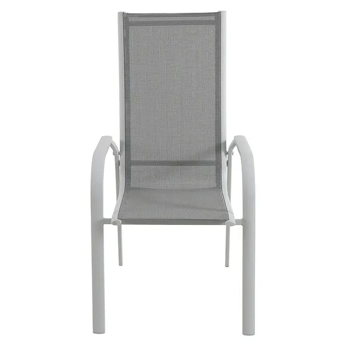 Sunfun Hannah Silla de jardín - Ancho: 59 cm, Gris