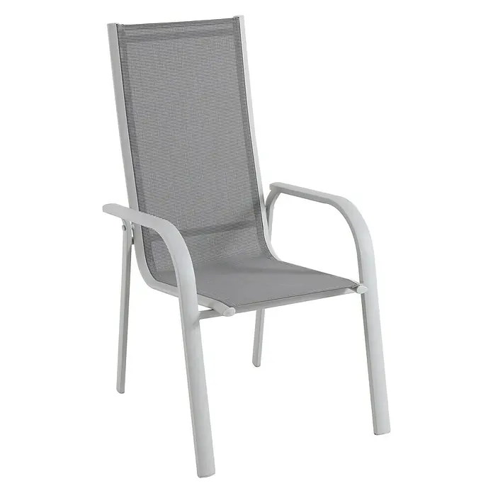 Sunfun Hannah Silla de jardín - Ancho: 59 cm, Gris