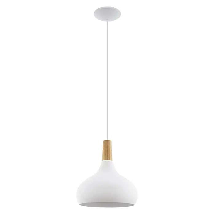Eglo Lámpara colgante redonda Sabinar - 60 W, Ø x Al: 280 mm x 110 cm, E27