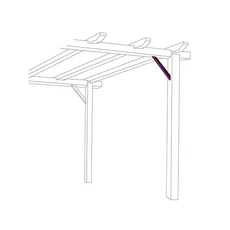 Nortene  Escuadra de soporte para pérgola