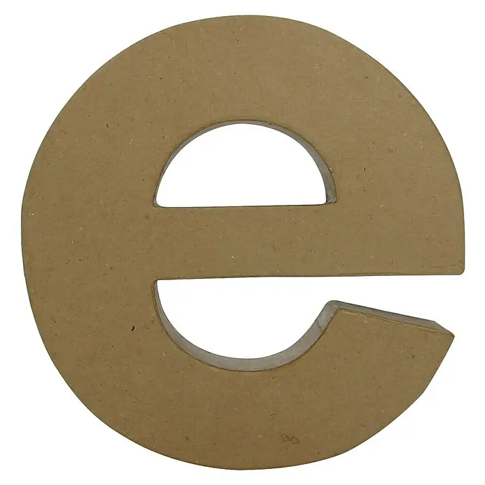 Décopatch Letra de cartón Fantasía - Motivo: E, Cartón, L x An x Al: 23 x 5 x 22 cm