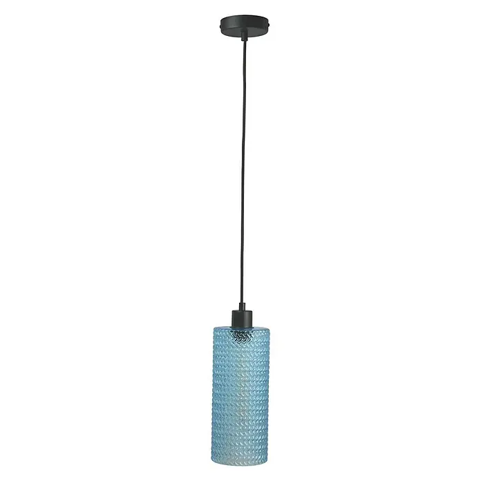 Tween Light Pendelleuchte rund Vetro - Ø x H: 120 mm x 150 cm, Hellblau