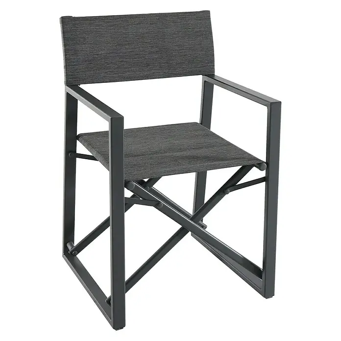 Sunfun Maja Vrtna stolica - Š x D x V: 55 x 53 x 85 cm, Antracit, Preklopno
