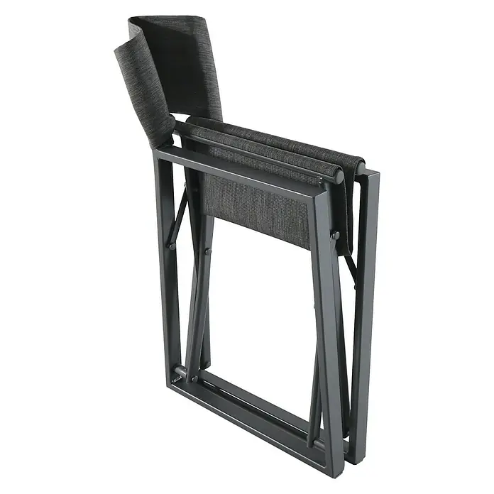Sunfun Maja Vrtna stolica - Š x D x V: 55 x 53 x 85 cm, Antracit, Preklopno