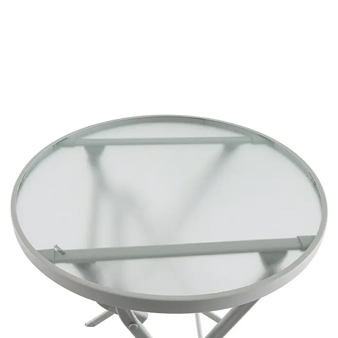 Sunfun Conjunto de muebles de balcón Miren - 3 piezas, Gris