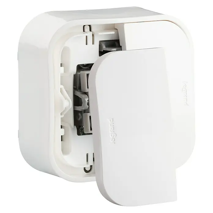 Legrand Conmutador doble Forix - Blanco, Montaje en la pared, Plástico