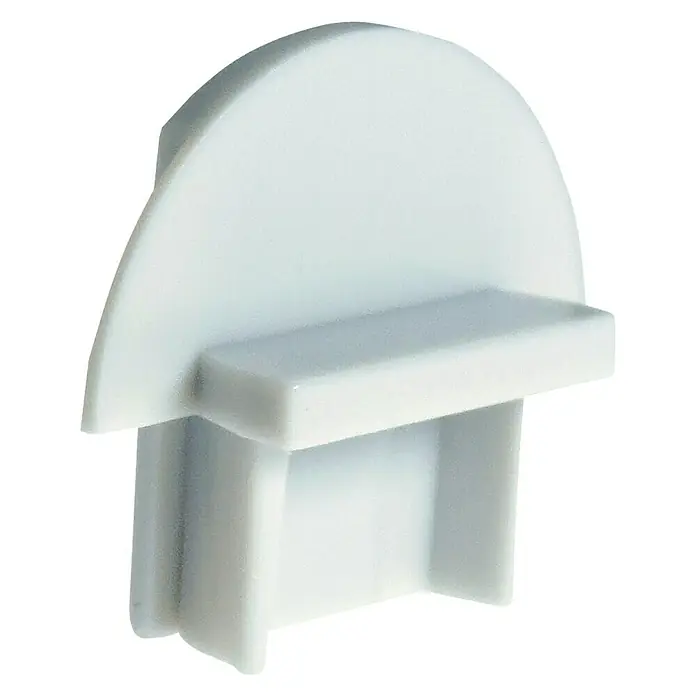 Alverlamp Tapa final perfil empotrado - PVC, Blanco