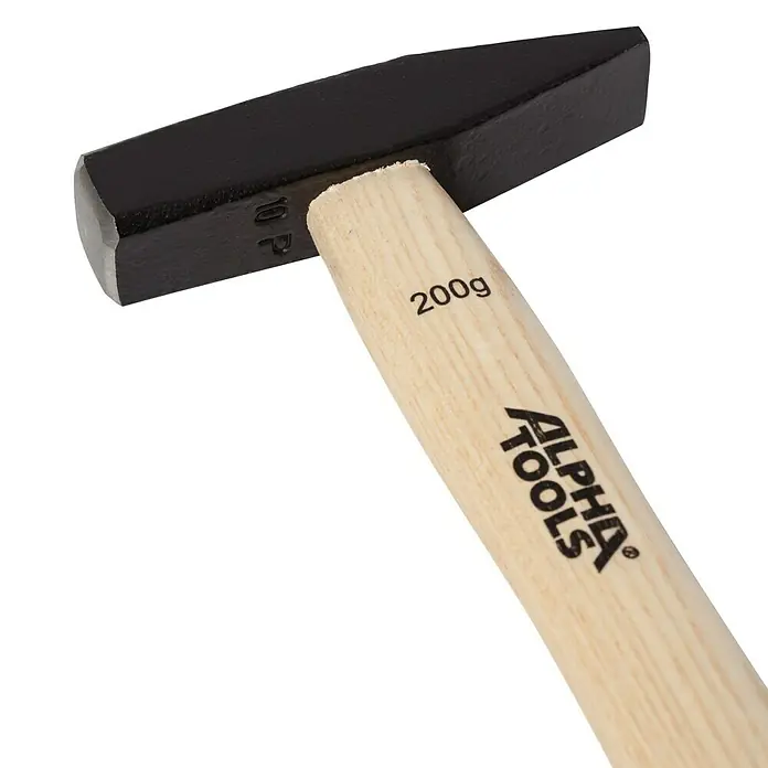 Alpha Tools Martillo de cerrajero - 200 g, Madera de fresno