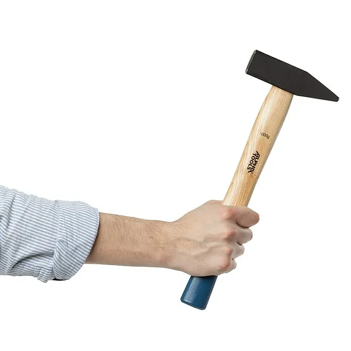 Alpha Tools Martillo de cerrajero - 1.000 g, Madera de fresno