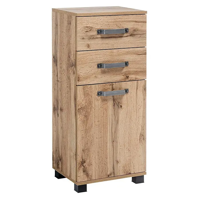 Schildmeyer Milan Unterschrank - 40,5 x 32 x 95 cm, Wotaneiche - Linke Seitenansicht