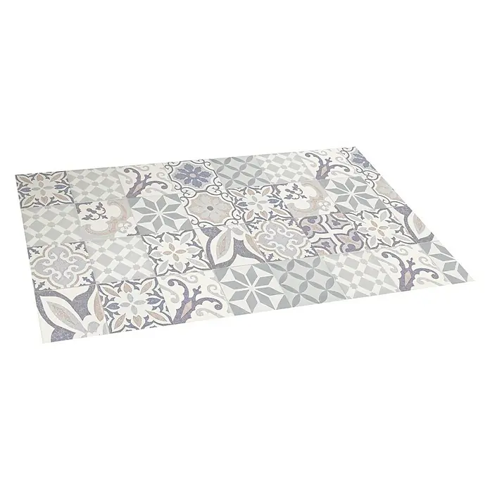 Alfombra de vinilo Croma BCN vintage - Pastel azul, 150 x 80 cm