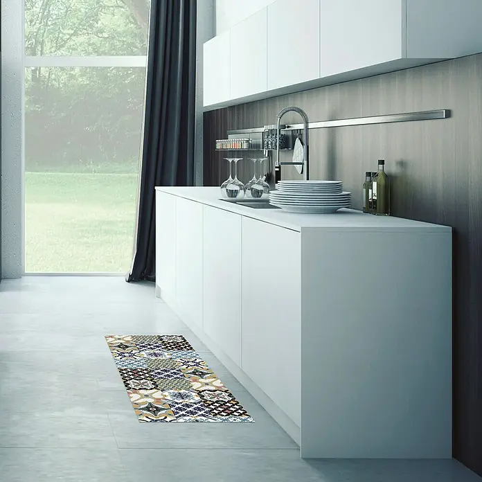 Vinylteppich Croma - Bunt, 140 x 50 cm