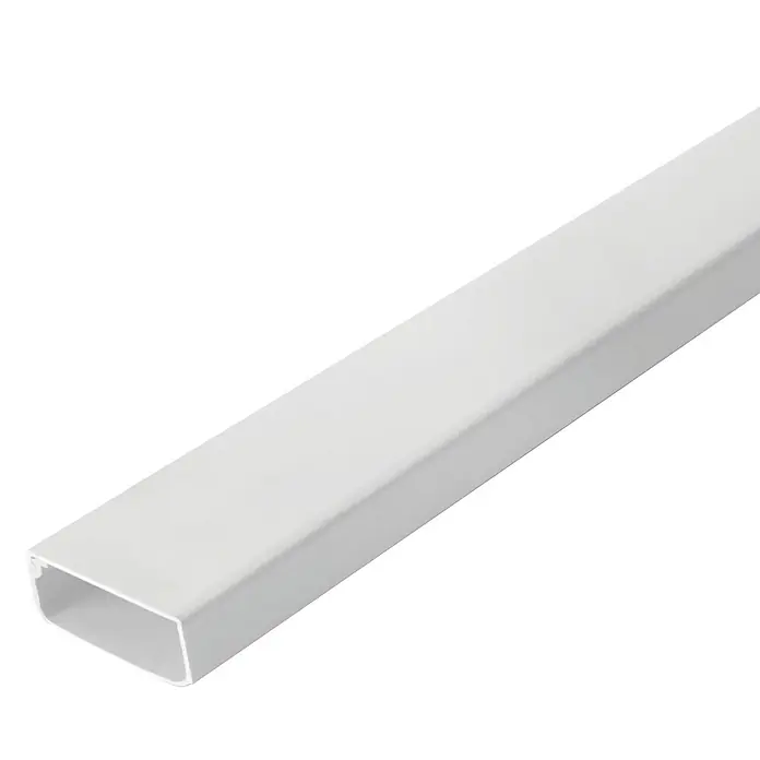 Inofix Canaleta para cables - L x An x Al: 200 x 3 x 1,15 cm, Blanco