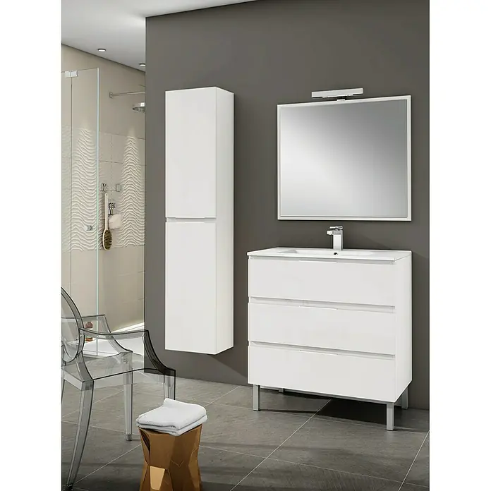 Camargue Mueble de lavabo Módena - L x An x Al: 45 x 100 x 69 cm, Blanco