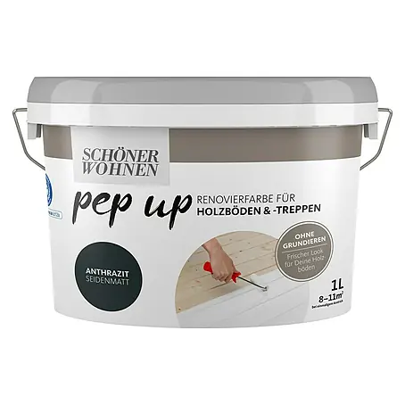 SCHÖNER WOHNEN-Farbe Pep up Renovierfarbe Holzfußboden