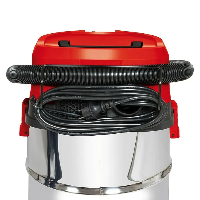 Herkules Alleszuiger H-NT 30 Inox - 850 W, 30 l, Materiaal omhulsel: Roestvrij staal - Achteraanzicht