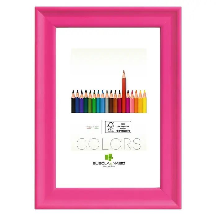 Marco de fotos Colors - Pink, 13 x 18 cm, Madera