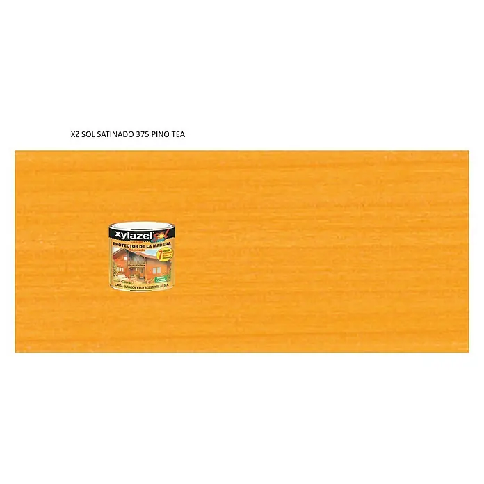 Xylazel Protección para madera lasur Sol - Pino TEA, 375 ml, Satinado
