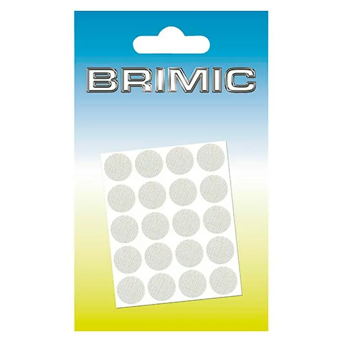 Micel Brimic Tapón embellecedor Textil claro - Diámetro: 13 mm, Pegado, 20 uds.