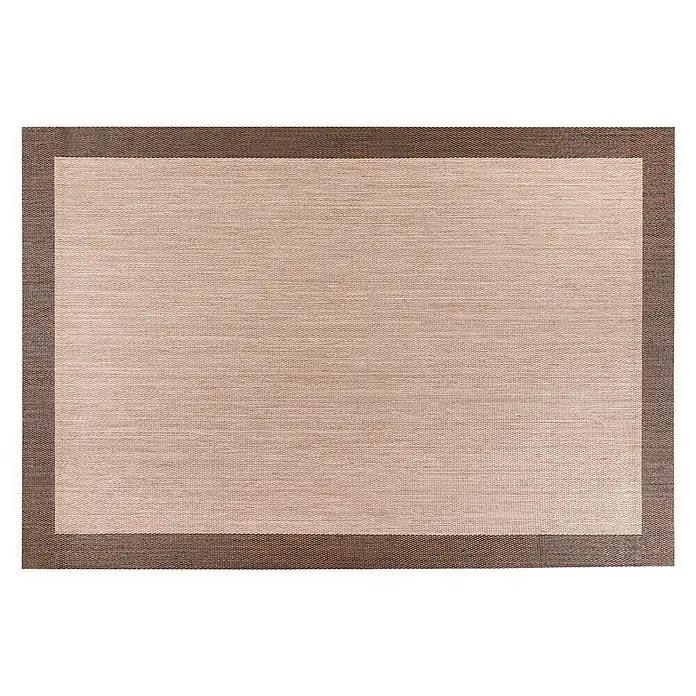 Alfombra de vinilo tipo Teplon - Beige/Marrón, 230 x 160 cm