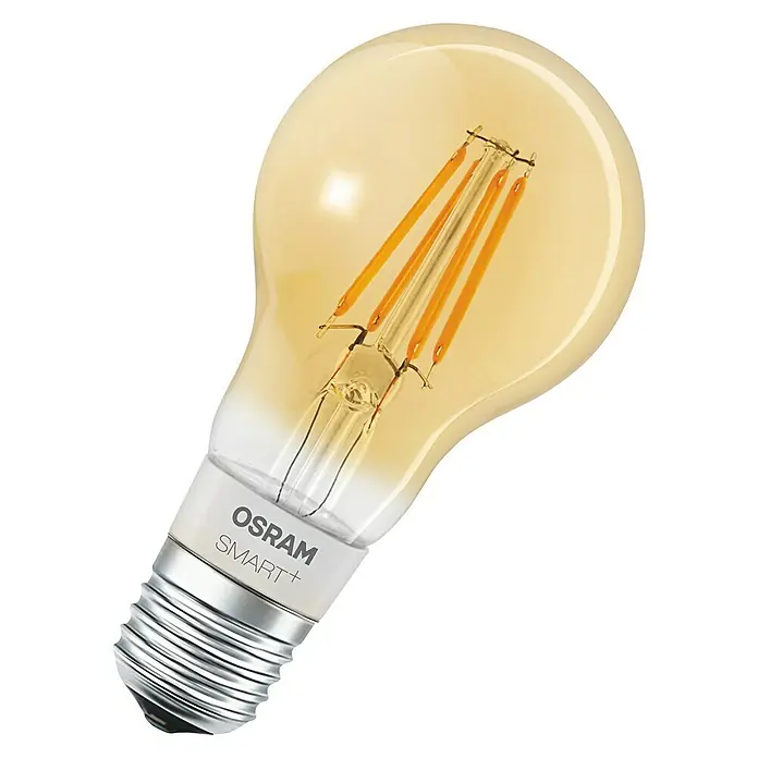 Ledvance LED-Leuchtmittel A 60 - 5,5 W, E27, Bernstein, Gold, Birnenform