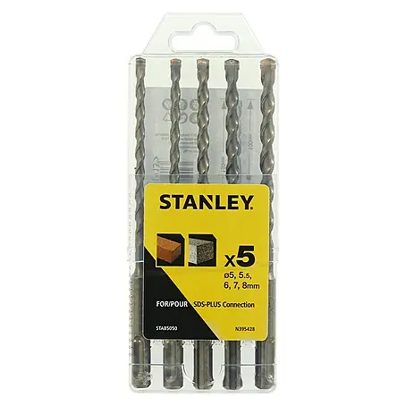 Stanley  Set de brocas para hormigón SDS-Plus STA85050-XJ