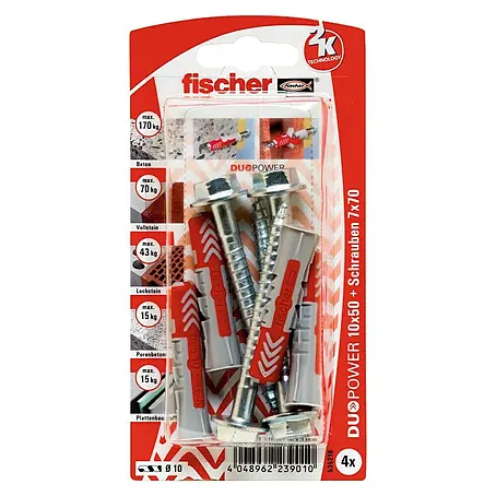 Fischer Duopower Dübel- & Schraubenbox 10 x 50 S