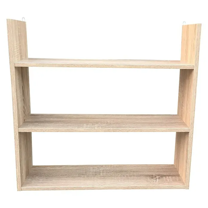 BHP Wandregal - L x B x H: 18 x 70 x 67 cm, Eiche - Vorderansicht