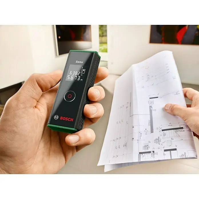 Bosch Laserski daljinomjer Zamo III Set - Mjerni opseg: 0,15 - 20 m - Proizvod u upotrebi