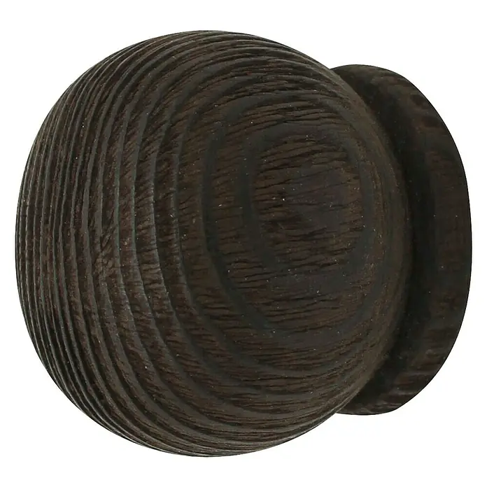 Expo Ambiente Krajnji element Rill-Ball - Wenge, Prikladno za: Šipke za zavjese Ø 28 mm - Pogled sprijeda