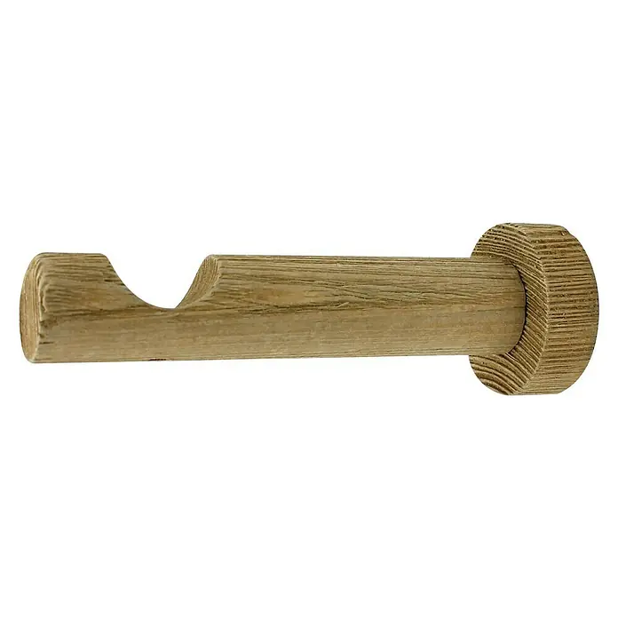 Expo Ambiente Nosač Domo - Hrast, Prikladno za: Šipke za zavjese Ø 28 mm, Duljina: 12 cm - Pogled s lijeve strane
