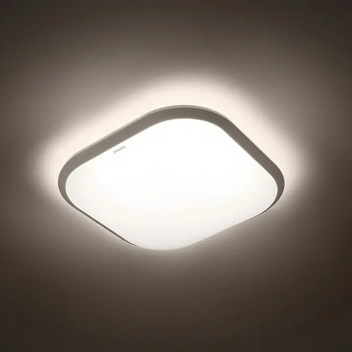 Philips Plafón LED Cavanal - 18 W, L x An x Al: 7 x 29,8 x 29,8 cm, Blanco, Blanco neutro