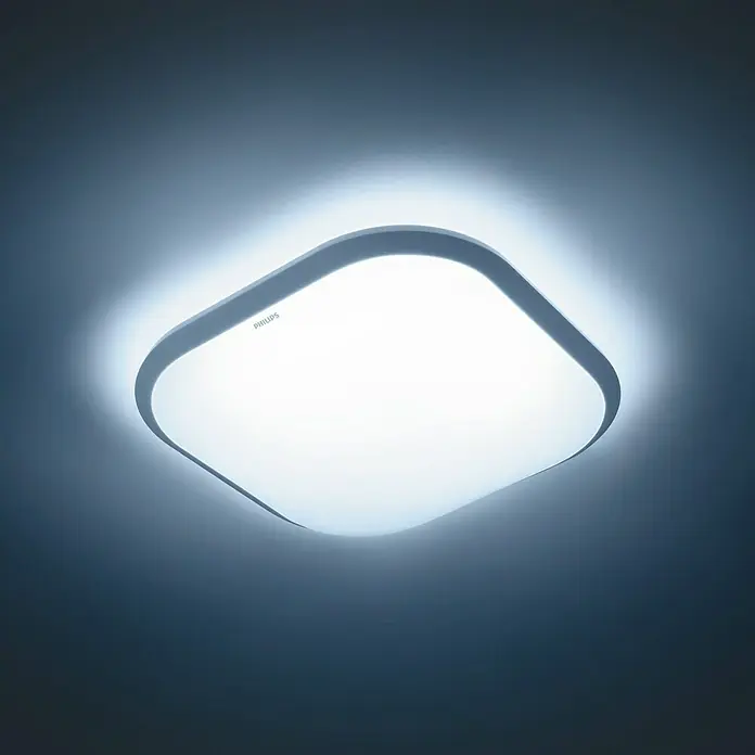 Philips Plafón LED Cavanal - 18 W, L x An x Al: 7 x 29,8 x 29,8 cm, Blanco, Blanco neutro