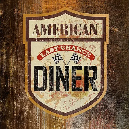 Protector de pared de cocina Comida americana