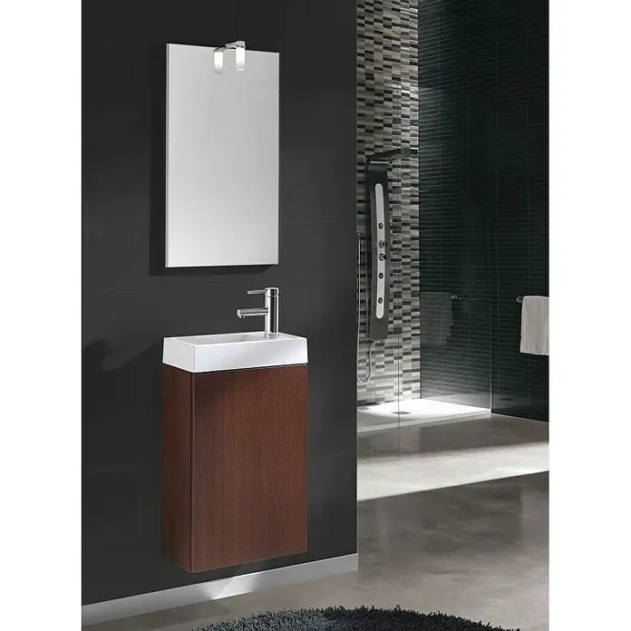 Riva Conjunto de mueble de baño Young - 40 cm, Wengué, Mate