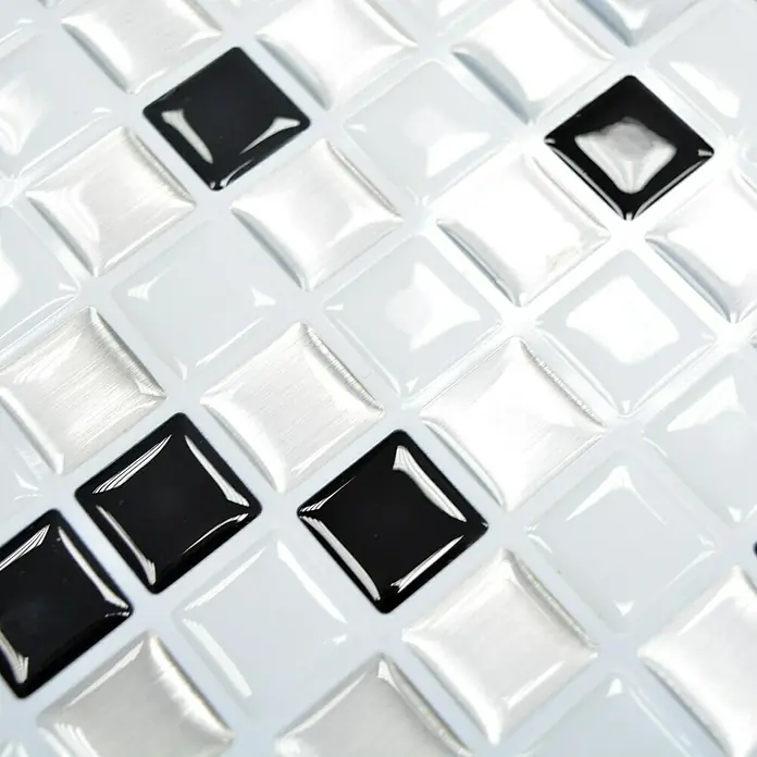 Selbstklebemosaik SVM 24034 - 4 Stk., 23,6 x 25,5 cm, Grau/Silber