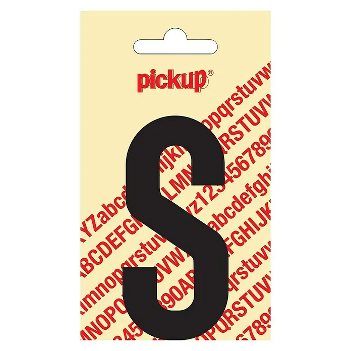 Pickup Etiqueta adhesiva - Motivo: S, Negro, Altura: 90 mm
