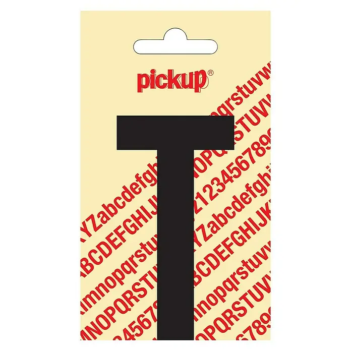 Pickup Naljepnica - Motiv: T, Crne boje, Visina: 90 mm