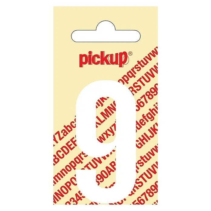Pickup Naljepnica - Motiv: 9, Bijele boje, Visina: 60 mm