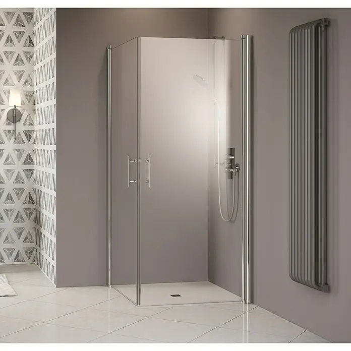 Camargue Vario Douchedeur S3 - 90 x 195 cm, Gecoat, Dikte: 6 mm, Zilver