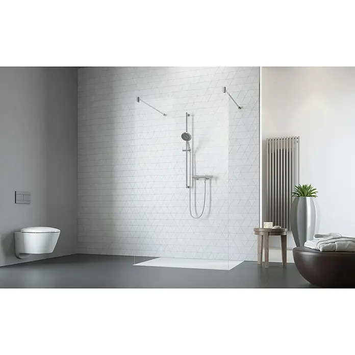 Camargue Vario Tuš stijena XXL - 117 x 200 cm, Premazano, Debljina: 6 mm - Živopisni prikaz