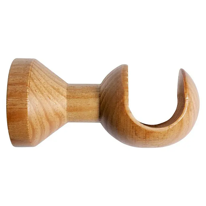 Soporte de pared Ideas wood haya - Apto para: Barras para las cortinas de Ø 28 mm, Largo: 10,5 cm