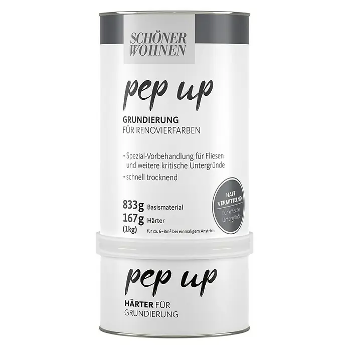 SCHÖNER WOHNEN-Farbe Pep up Grundierung - Weiß, 1 kg