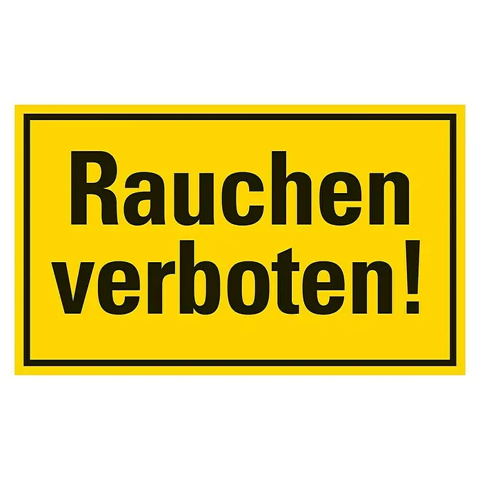 Pickup Verbotsschild - L x B: 25 x 15 cm, Rauchverbot
