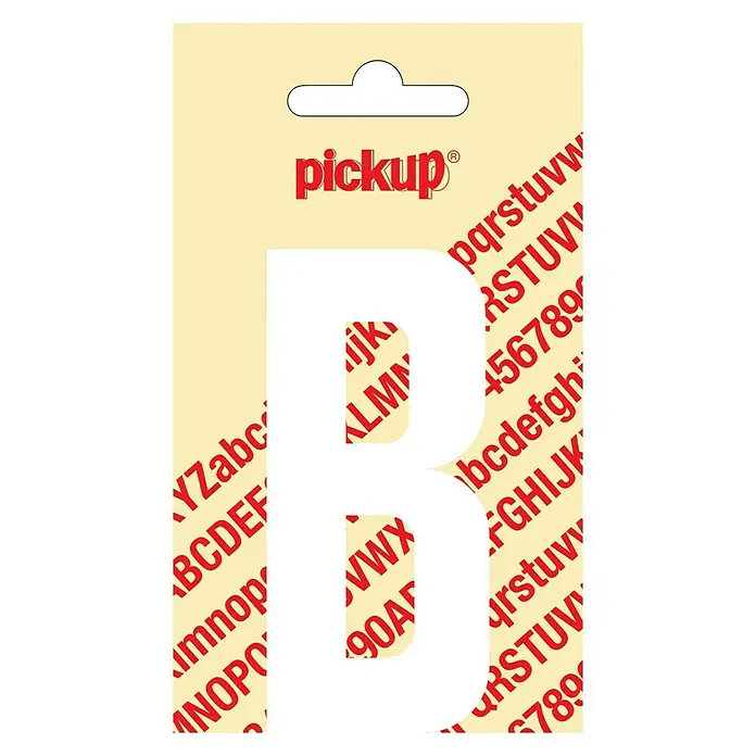 Pickup Naljepnica - Motiv: B, Bijele boje, Visina: 90 mm