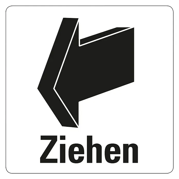 Pickup Aufkleber - L x B: 75 x 75 mm, Ziehen