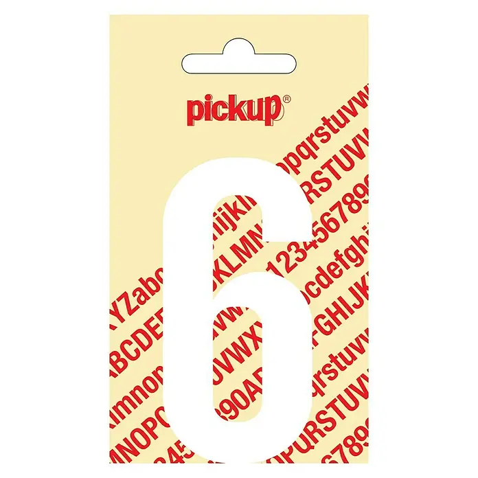 Pickup Naljepnica - Motiv: 6, Bijele boje, Visina: 90 mm