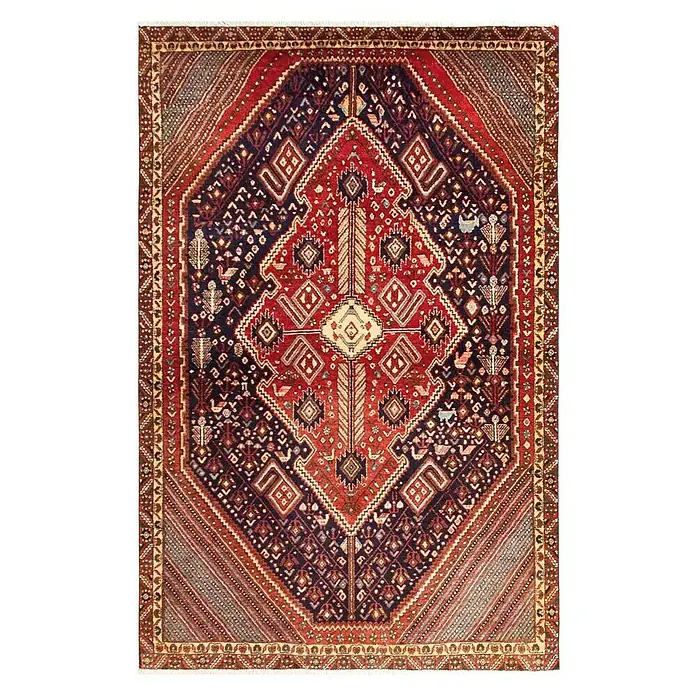 Alfombra Persa Hamadan - Multicolor, 200 x 140 cm, Lana