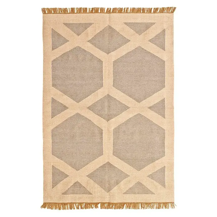 Alfombra Kilim - Marrón, 300 x 200 cm, Acrílico