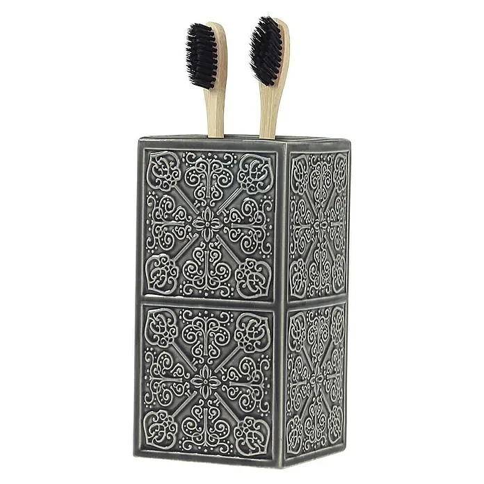 Deblanch Alcazaba Gris Vaso de encimera - Cerámica, Gris